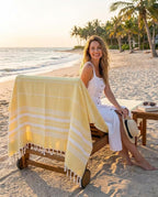 Bazaar Anatolia Turkish Beach Towel – 100% Cotton, Quick Dry, Sand Free Towel - Image 2