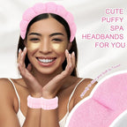 6Pcs Spa Set, Terry Cloth Headbands & Wrist Washbands - Image 4
