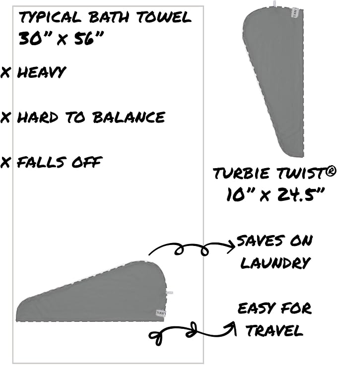 Turbie Twist 2-Pack Microfiber Hair Towel - Image 8