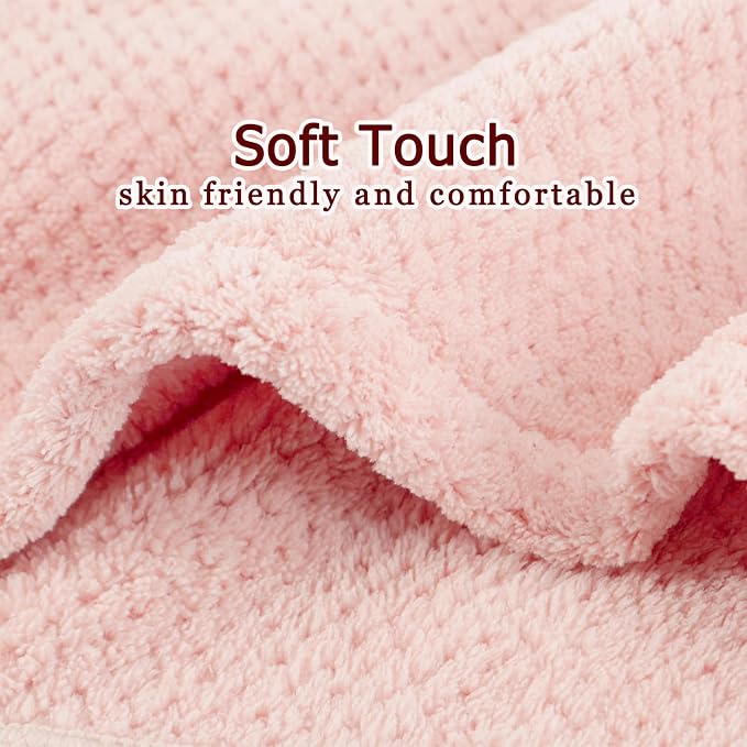Microfiber Hair Towel Wrap for Women, Quick-Dry Turban, Ultra Absorbent & - Image 7