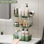Akinbas 3 Tier Bathroom Organizer Countertop Makeup Perfume Tray Skincare - Image 3