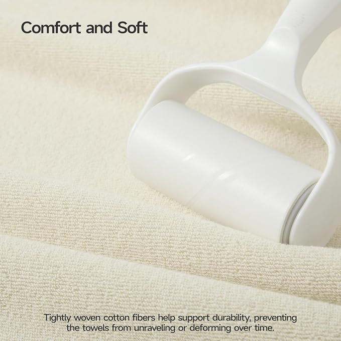 ecolook Bath Towels Set of 4, 100% Cotton, 27 x 55 Inches, Quick-Drying & - Image 5