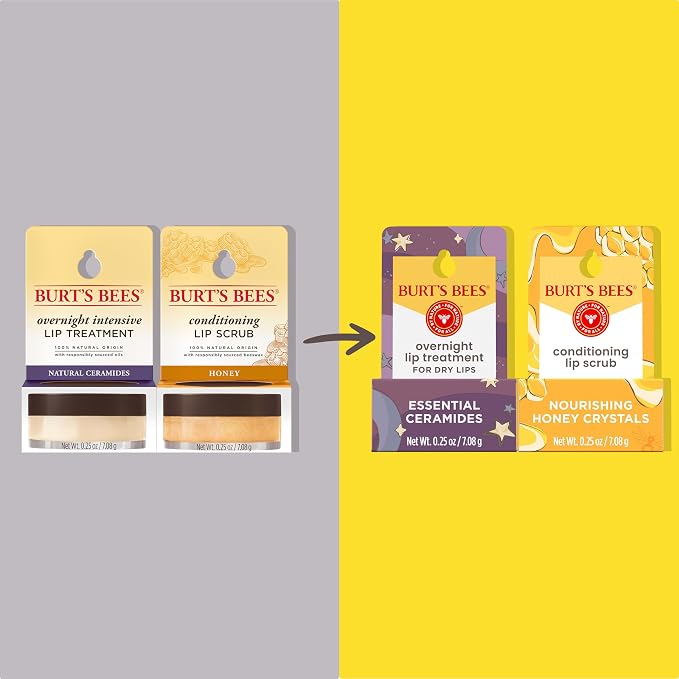 Burt’s Bees Conditioning Lip Scrub and Overnight Intensive Lip Treatment - Image 2
