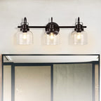 Bronze Bathroom Vanity Lights, 3-Light Vanity Light Fixtures - Image 5
