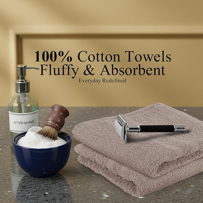 24 Pack Sand Hand Towel 100% Cotton Spa Towel – 16x26 inches Highly Absorbable - Image 3