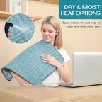 Heating Pad for Period Cramps, Heating Pad for Back/Neck/Shoulder Muscle Pain - Image 4