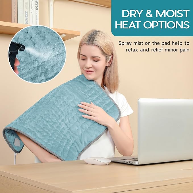Heating Pad for Period Cramps, Heating Pad for Back/Neck/Shoulder Muscle Pain - Image 4