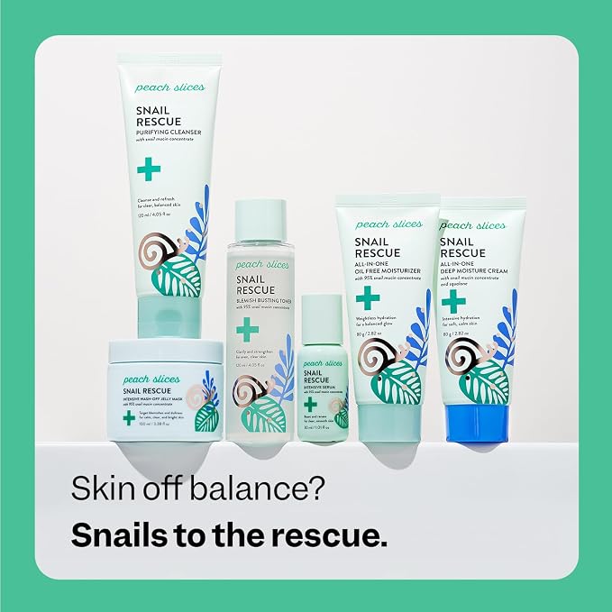 Peach Slices - Snail Rescue Blemish Busting Toner - 95% Snail Mucin Concentrate - Image 7