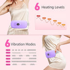 Portable Heating Pad Period Cramps: 2 Timer 6 Heat Levels 6 Vibration Modes - Image 2