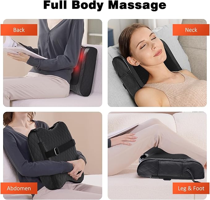 Boriwat Back Massager with Heat, Percussion & Shiatsu 2-in-1 Massager - Image 5