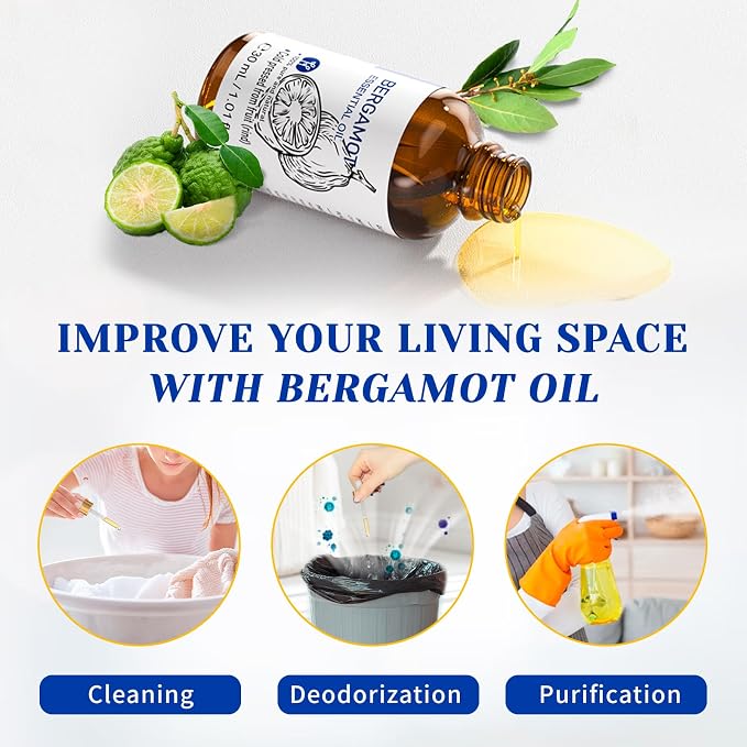 HIQILI Bergamot Essential Oil for Diffuser, 100% Pure & Natural - Image 4