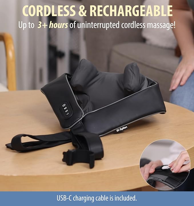 Zyllion Cordless Neck and Shoulder Massager - Image 4