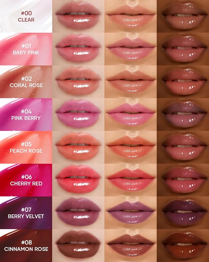SKINTIFIC Peptide Brightening Lip Serum, Hydrating & Plumping Tinted Lip Gloss - Image 4