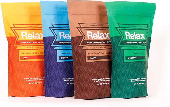 Relax Spa & Bath Aromatherapy Variety Pack Bath Salts - Image 2