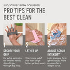 Sud Scrub® Antimicrobial Silicone Body Scrubber, Exfoliating Body Brush - Image 7
