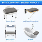 Shower Seat Cushion with Non-Slip Silicone Bottom, Shower Chair Cushion - Image 4