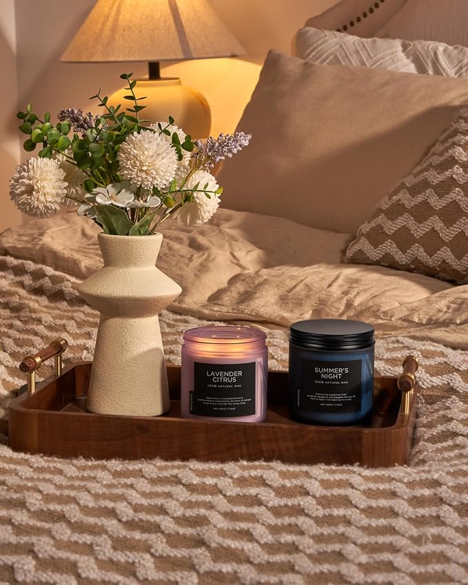 M&SENSE Lavender Citrus Home Scented Candles, 11.6oz Natural Soy Wax, 70 Hours - Image 8