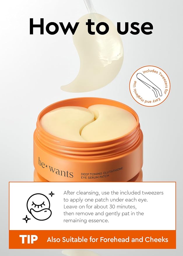 bewants Deep Toning Glutathione Eye Serum Patch | Korean Retinol and Caffeine - Image 7