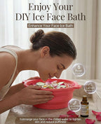 Face Ice Bath Bowl with Built-in Ice Tray, Collapsible Silicone Face Bowl - Image 2