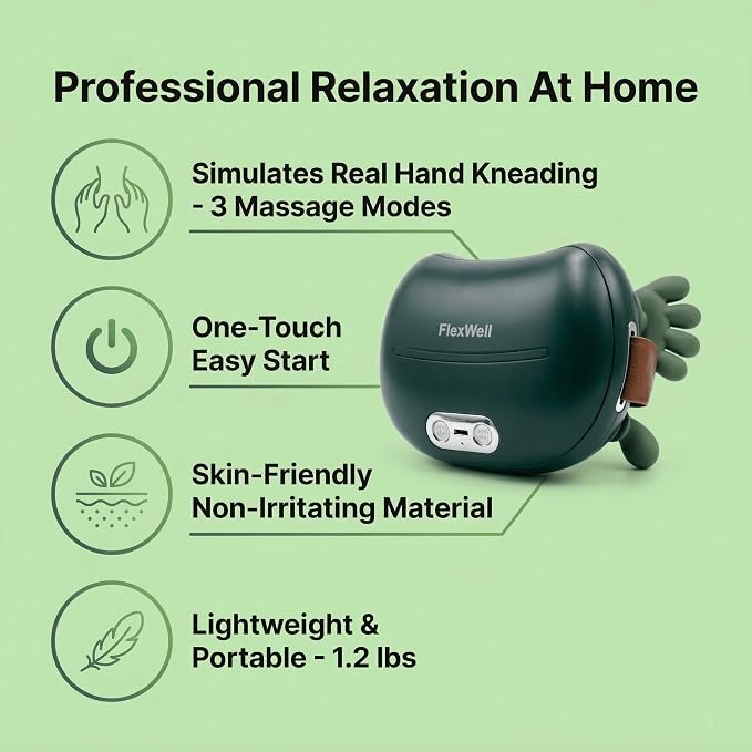 Neck Massager for Pain Relief, 4D Shiatsu Deep Tissue Neck and Shoulder Massager - Image 2
