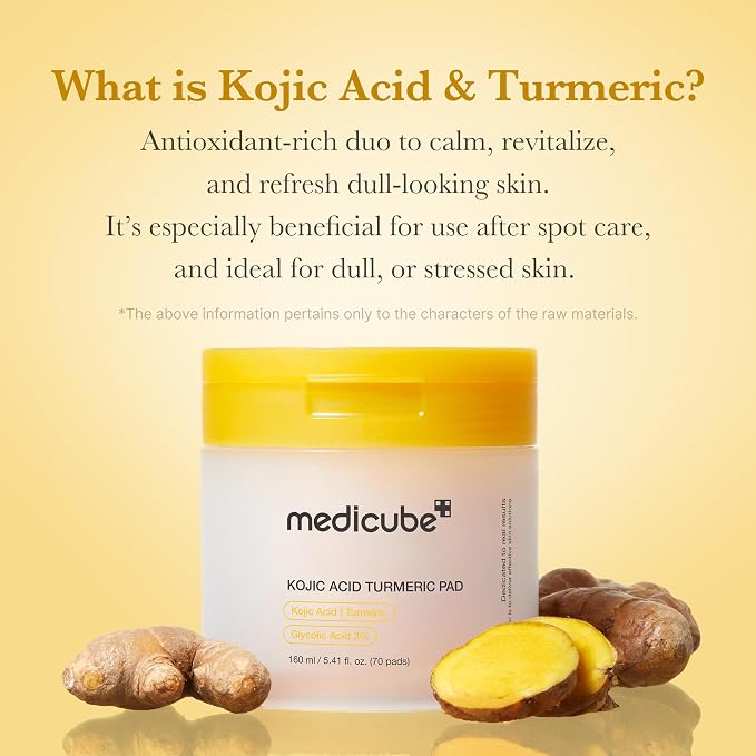 medicube Toner Pads Kojic Acid Turmeric Clarifying Toner Pad - Image 3