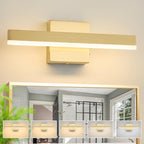 Gold Bathroom Vanity Light 15.75 inch, 14W Dimmable 5CCT LED Modern Bathroom by Eicrkodn