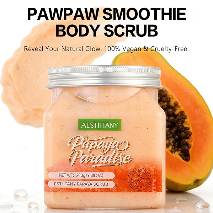 pawpaw Body Scrub & Body Scrub Moisturizing and Exfoliating Body, Foot Scrub - Image 6