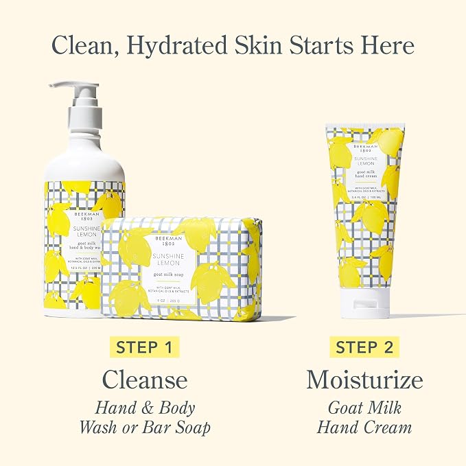 Beekman 1802 Goat Milk Hand Cream – Sunshine Lemon – Scented – 2 oz – - Image 6