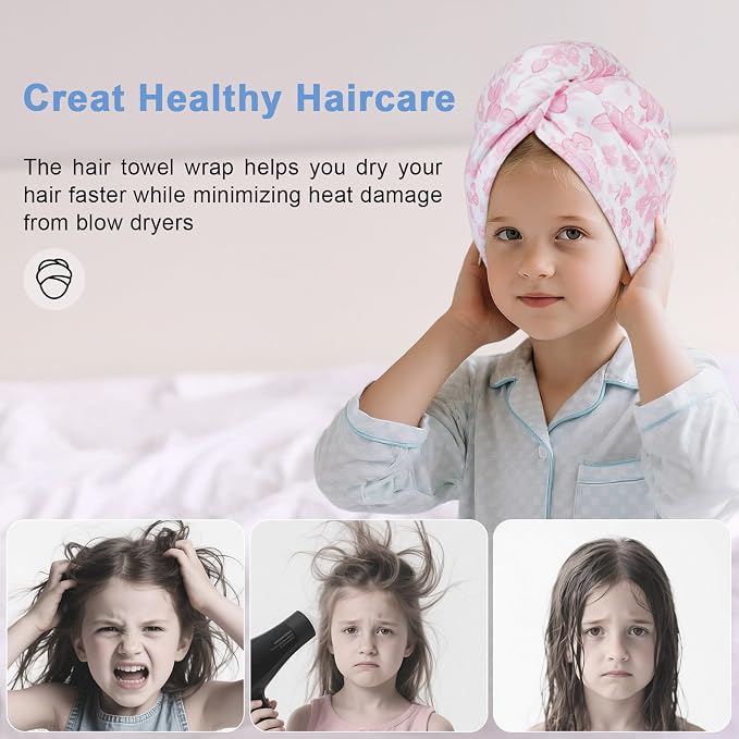 Unicorn Castle Microfiber Hair Towel - Image 4
