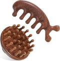 Wood Scalp Massager & Hair Scrubber, Wood Head Massage Brush by Unknown