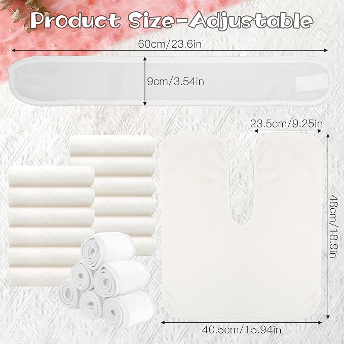18PCS U-Shaped Microfiber Facial Towels - Image 2