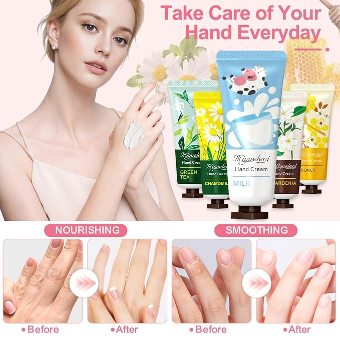 10 Pack Hand Cream Gift Set, Mothers Day Gifts, Moisturizing Hand Lotion Travel - Image 5