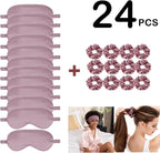 24Pcs Satin Eye Mask Silk Sleep Masks Silky Eyes Cover Blackout Blindfold - Image 2