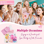 80PCS Spa Party Supplies for Girls, Include Facial Masks, Lip Balm, Hand Cream - Image 4