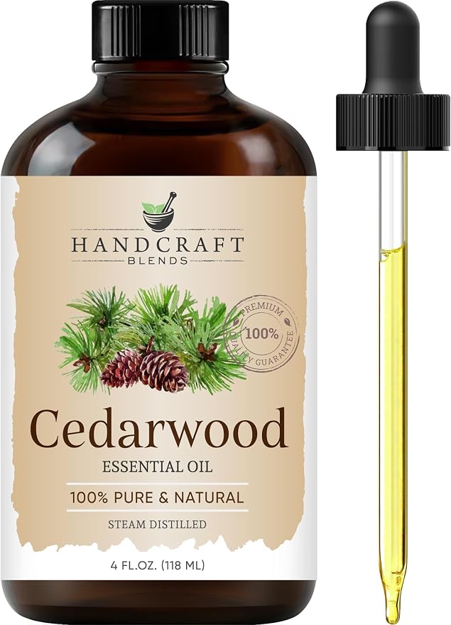 Handcraft Blends Cedarwood Essential Oil – Huge 4 Fl Oz – 100% Pure and Natural by HandcraftBlends