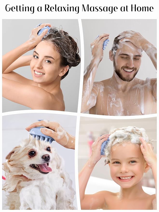 HEETA Scalp Massager Hair Growth, Soft Silicone Scalp Scrubber Shampoo Brush - Image 7