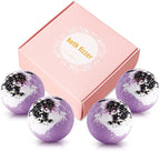 Dried Flower Bath Bombs Salt Balls, Lavender Extract Essential Oils, - Image 8
