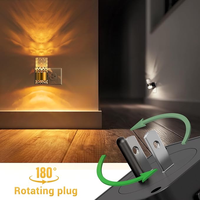 L LOHAS LED Night Light, Modern Night Lights Plug into Wall, 2 Pack - Image 5