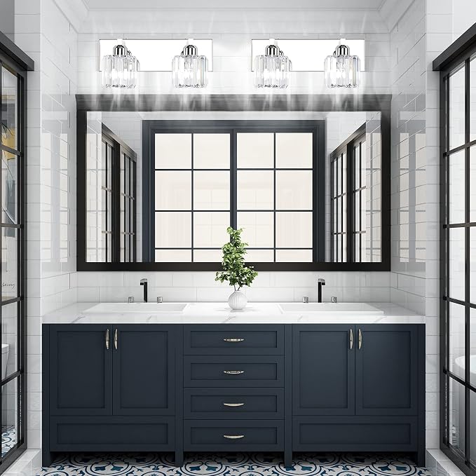 Aipsun Bathroom Vanity Lighting Fixtures Crystal Vanity Lights - Image 2
