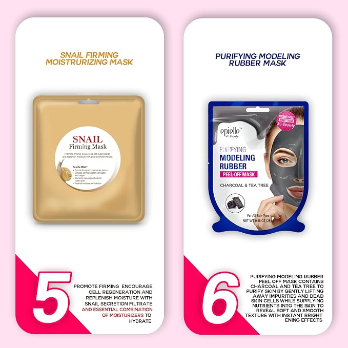 Epielle Best of K-Beauty Kit, 6 Home Spa Essentials, At-Home Spa Kit - Image 7