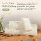 Springtree Home 100% Cotton Bath Towel Set | 6 Piece Set | Absorbent & - Image 7