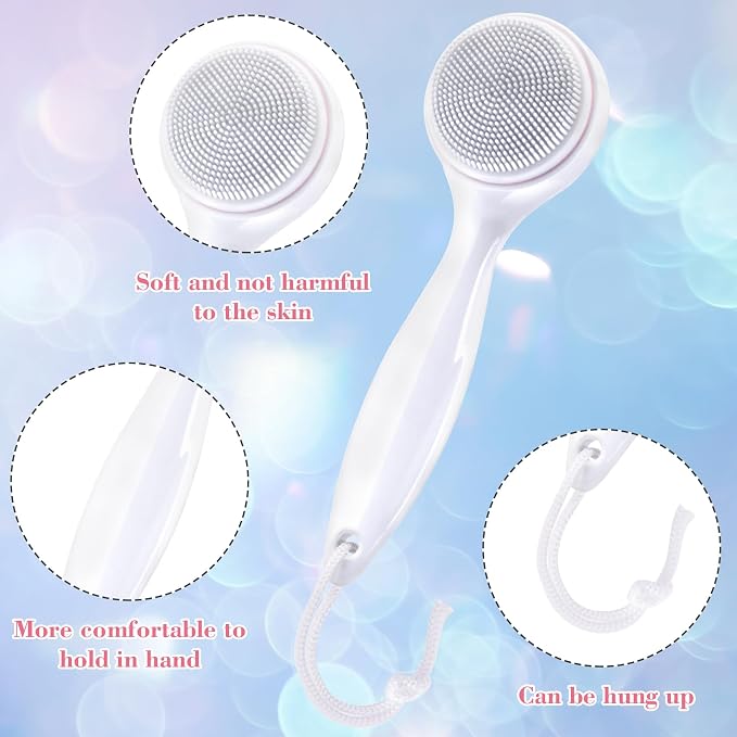 HINZIC 2 Pack Silicone Manual Facial Cleansing Brush, Skin Friendly Waterproof - Image 4