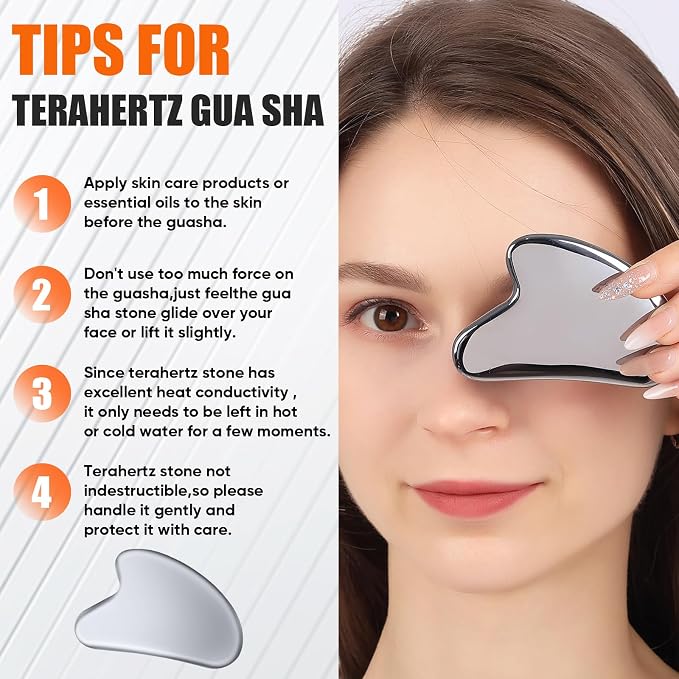 Terahertz Gua Sha Facial Tools, Cryo Gua Sha Tool - Image 5