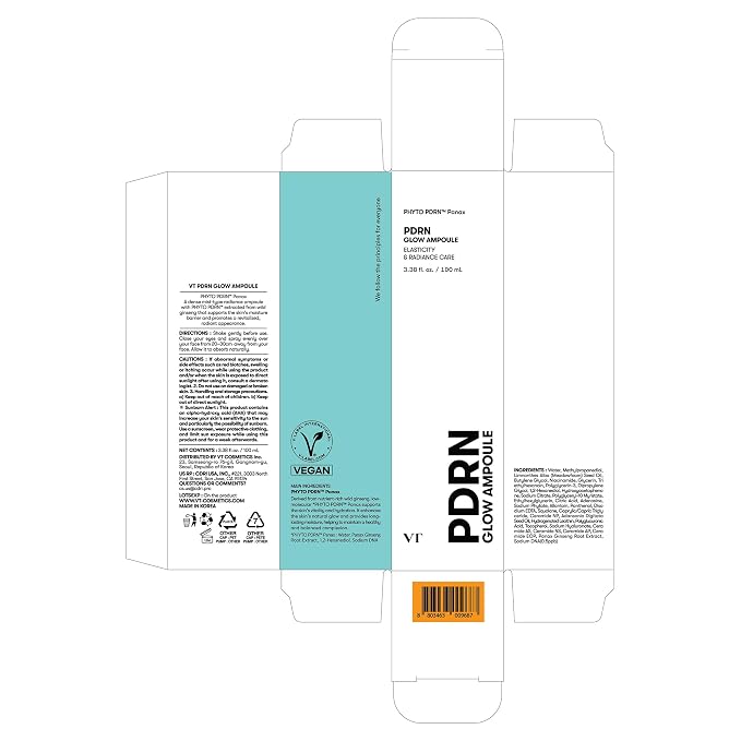 VT COSMETICS PDRN Glow Ampoule, PDRN Facial Mist, Deep Hydration Spray Serum - Image 9