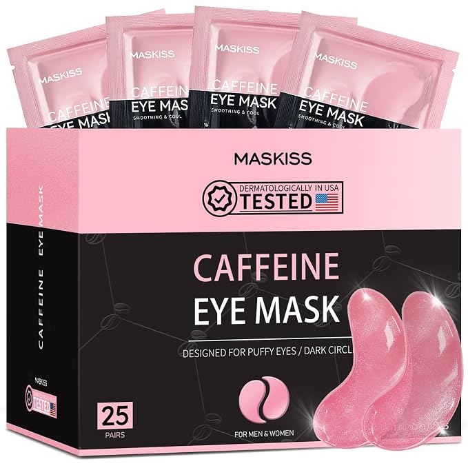 Maskiss Under Eye Patches, Caffeine Eye Masks by Maskiss