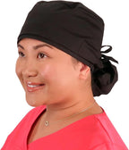 Sparkling EARTH Big Hair Ponytail Classic Surgical Style Scrub Working Cap - Image 3