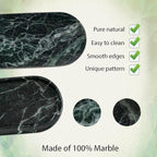 Emerald Green Marble Tray | Bathroom Jewelry Organizer | Spa-Quality Perfume - Image 3