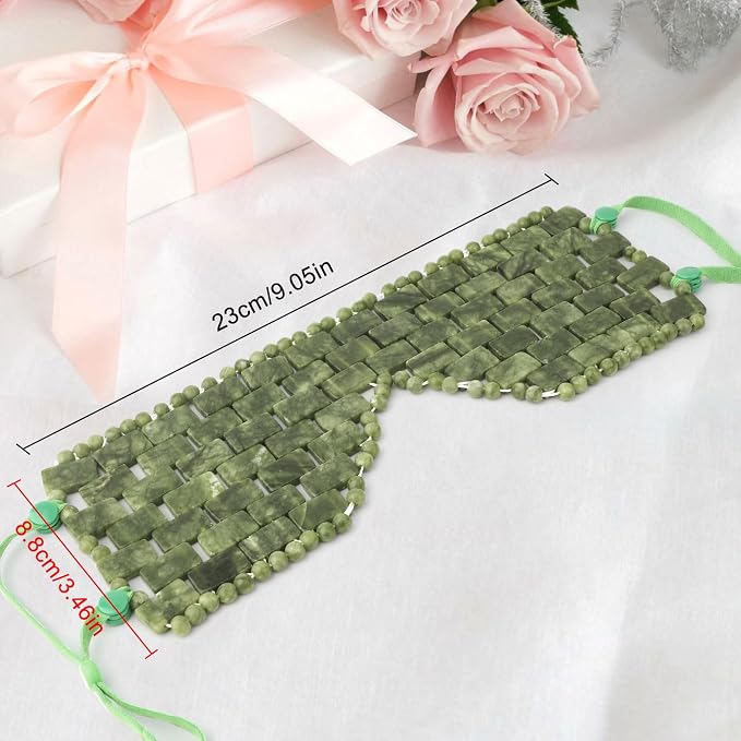 Jade Eye Mask, Large Facial Cooling Mask - Image 6