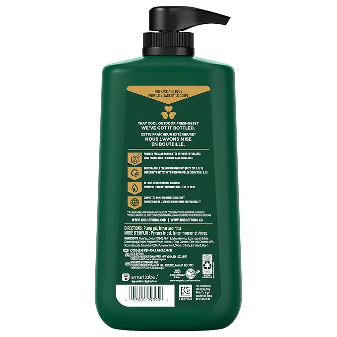 Irish Spring Moisture Blast Body Wash, 30 Oz Pump - Image 11