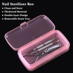 Nail Tool Sterilizer Box Plastic Sterilization Tray - Image 2